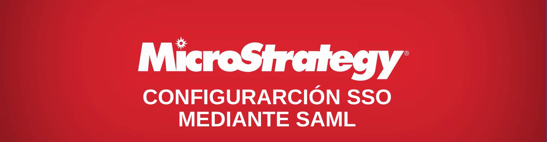 configurar sso mediante saml en microstrategy